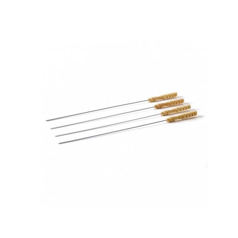 Set de 4 Brochettes Bois inox, Barbecook