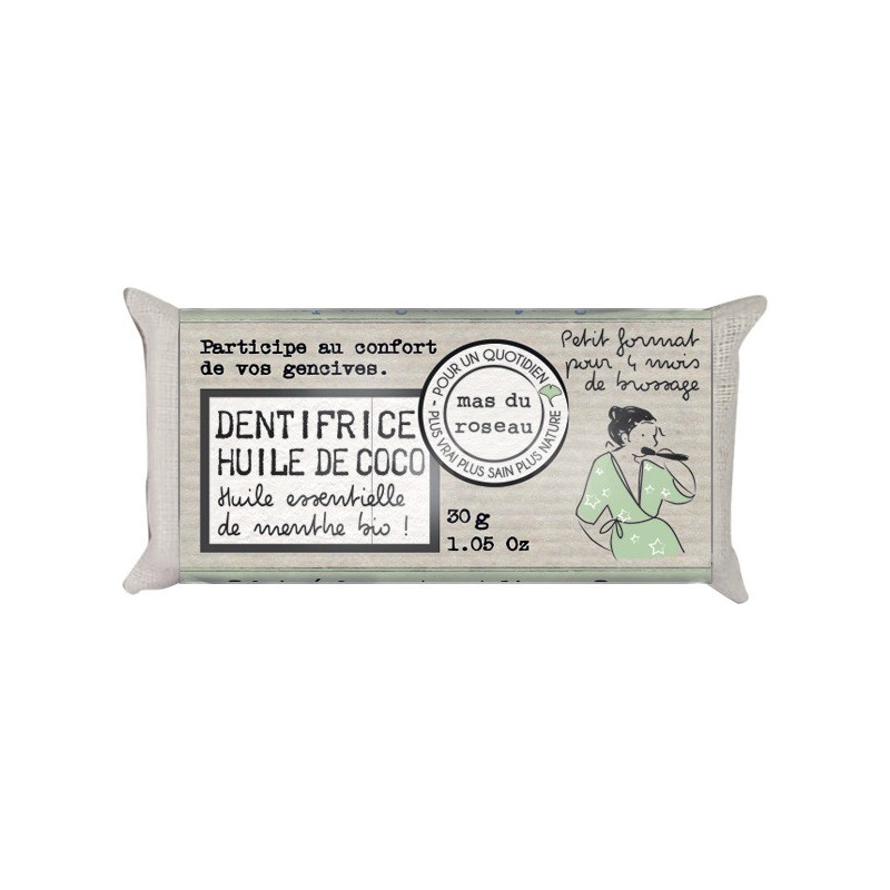 Mas du roseau - Dentifrice solide à l'huile de coco, mas du roseau - mas du roseau