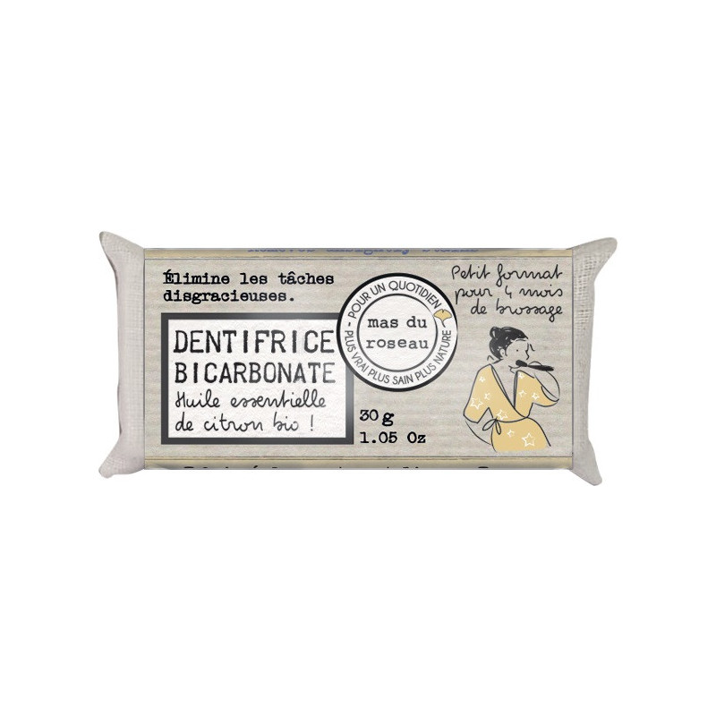 Dentifrice solide au bicarbonate, mas du roseau - mas du roseau