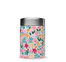Boîte repas isotherme Flora rose, Qwetch