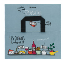 Sac à fromage Les Copains gris, Derrière la porte