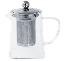 IZMIR Théière inox et verre 1.2 L avec infuseur La Cafetière KitchenCraft 4  tasses