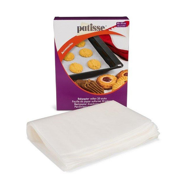20 Feuilles de papier sulfurisé 38 cm, Patisse