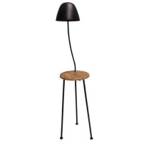 Lampe sur pied avec sa table en bois, Chehoma