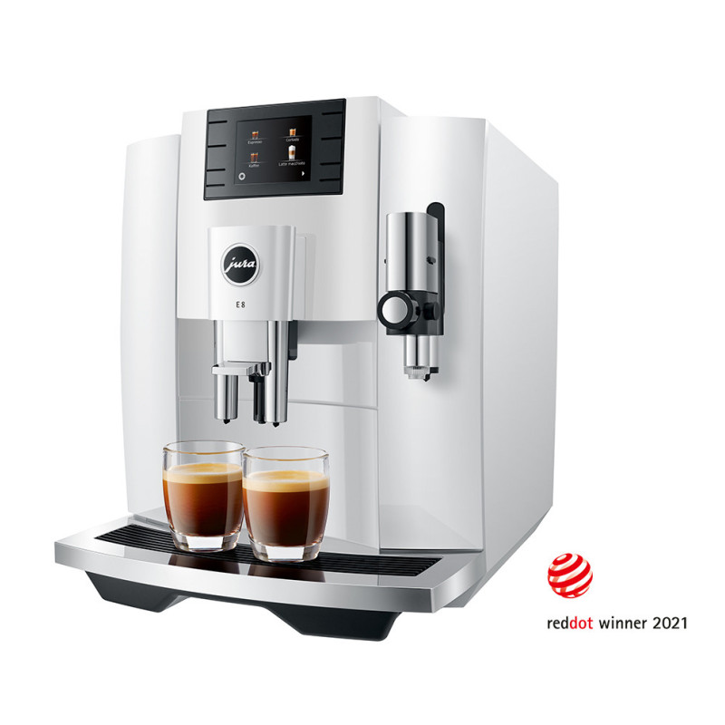 Jura - JURA Machine Automatique à Café E8 Piano White EB - JURA