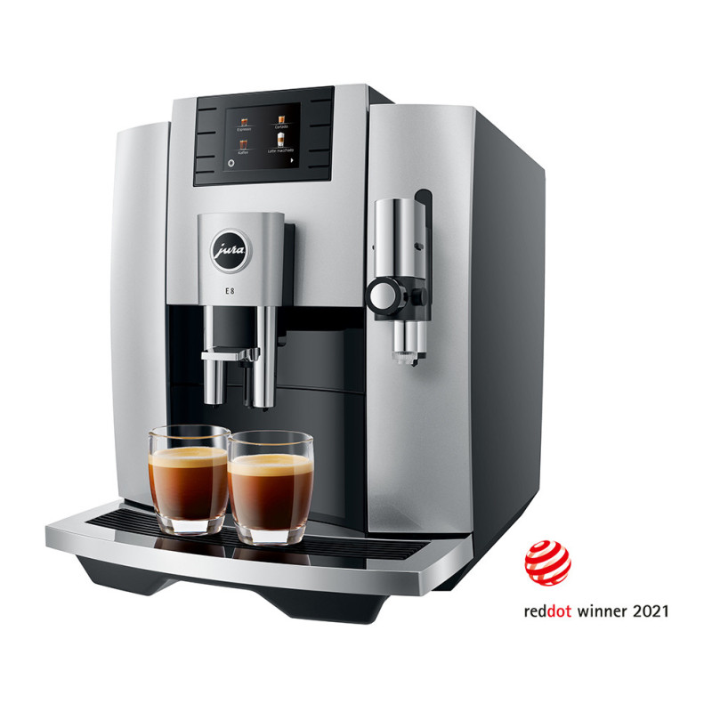 Jura - JURA Machine Automatique à Café E8 Moonlight Silver EB - JURA