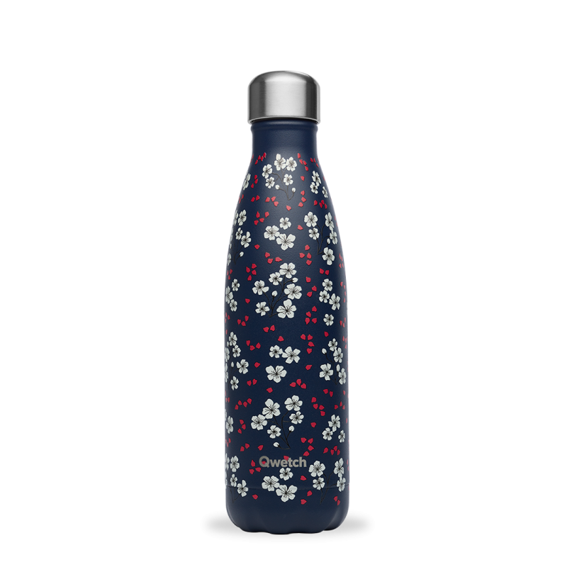 bouteille isotherme hanami bleu, qwetch 500 ml - qwetch