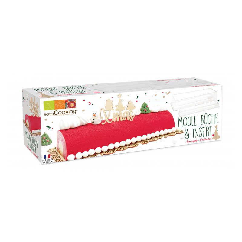 Kit bûche de Noël gouttière et tapis silicone