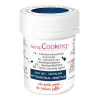 Colorant artificiel en poudre Bleu Nuit, ScrapCooking