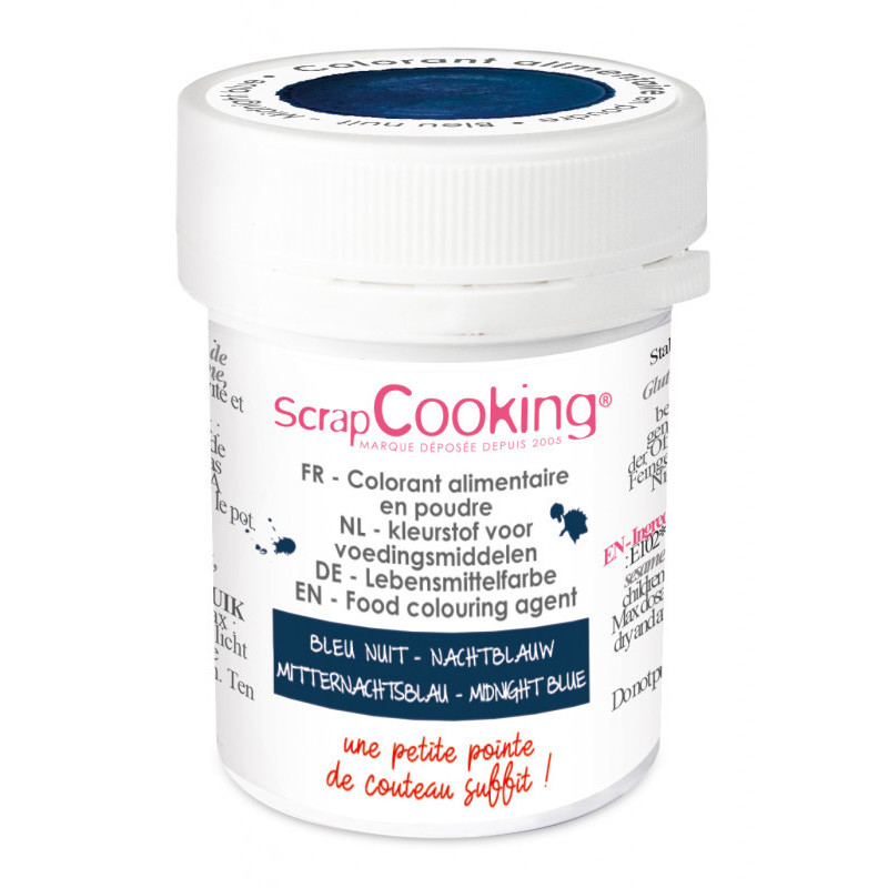 ScrapCooking - Colorant alimentaire bleu en poudre d'origine naturel, 5 g