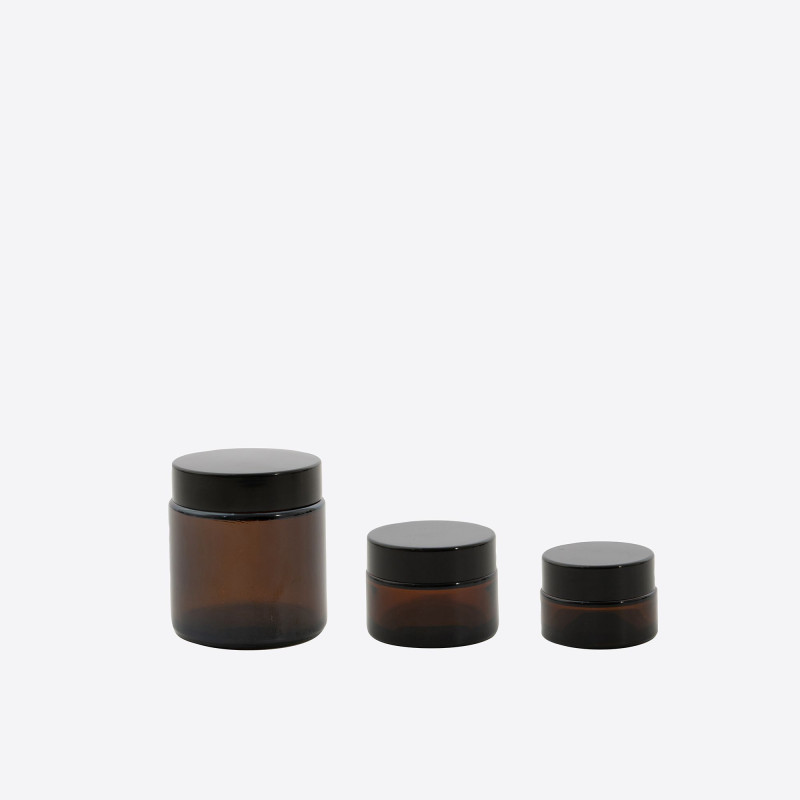 Point Virgule - Pots à cosmétiques en verre ambré, Point Virgule 3 - Point Virgule