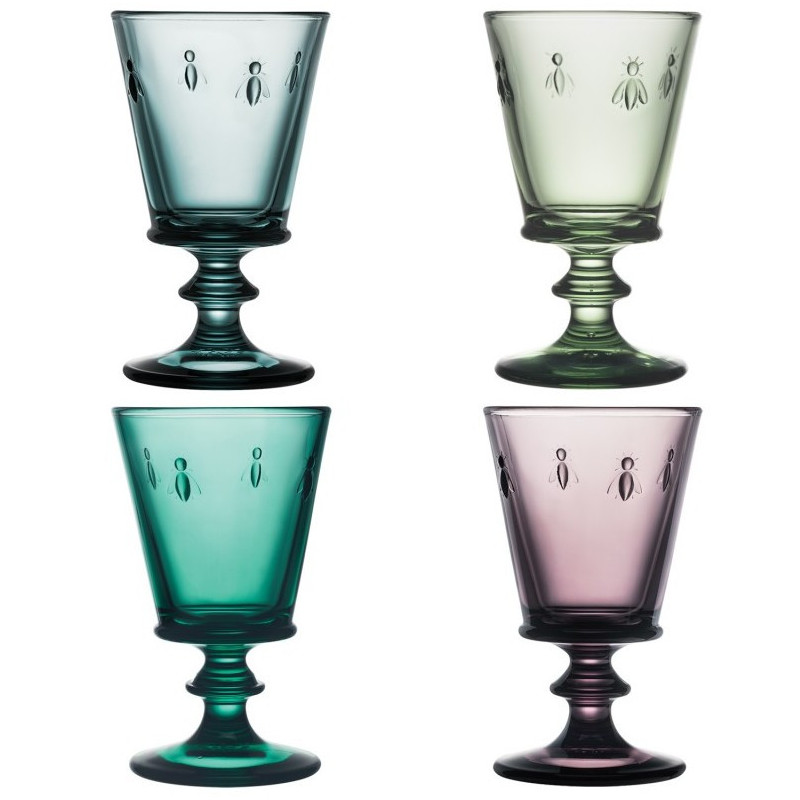 La Rochère - Coffret 4 verres à vin assortis Abeille, La Rochère - La Rochère