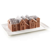 Moule 3D Winter village, Silikomart