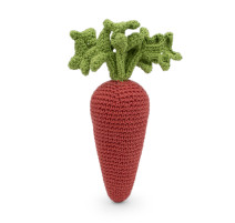 Hochet Naturel Carotte en Crochet, Myum