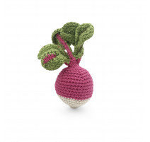 Hochet Naturel Radis en Crochet, Myum