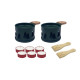 Coffret 2 raclettes à la bougie Lumi Sapin vert, Cookut