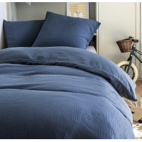 Housse de couette Tendresse Bleu chine, Essix