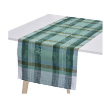 Chemin de table Hiver en Ecosse vert, Le Jacquard Français