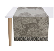 Chemin de table Forêt enchantée argent, Le Jacquard Français