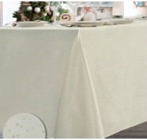 Nappe Damassé lurex Odeon Ivoire, Nydel