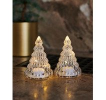 2 mini-sapins transparents led Lucy, Sirius