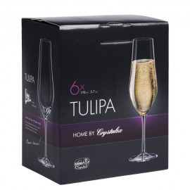 Coffret 6 flûtes à champagne Tulipa, Bastide Diffusion