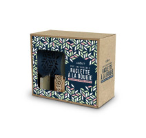 Coffret 2 raclettes à la bougie Lumi Pétale Bleu, Cookut
