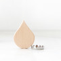 Porte-savon aimanté goutte en bois , Chamarrel