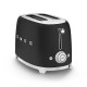 Toaster 2 tranches Années 50 Noir Mat, SMEG