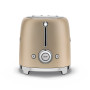 Toaster 2 tranches Années 50 Doré Mat, SMEG