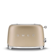 Toaster 2 tranches Années 50 Doré Mat, SMEG