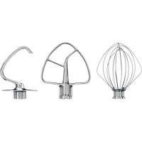 Pack 3 accessoires inox 5KSM5TH3PSS pour robot Artisan, KitchenAid