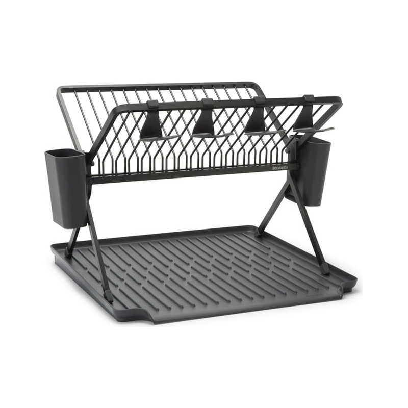 Brabantia - Égouttoir pliable Large, Brabantia Dark Grey - BRABANTIA