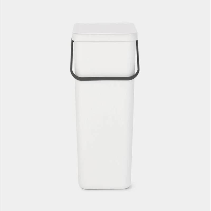 Brabantia - Poubelle Sort & Go, Brabantia 40L Blanc - BRABANTIA