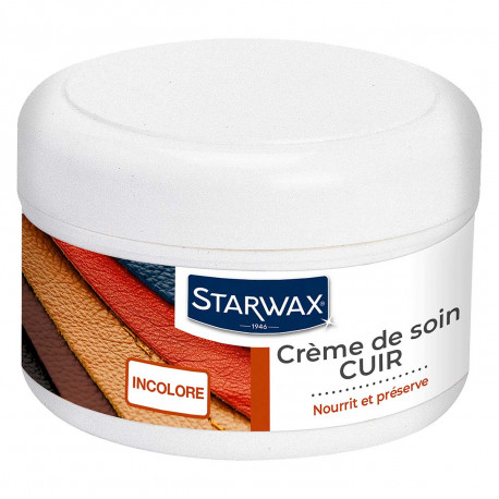 Crème de soin incolore pour cuir, Starwax