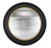 Miroir 80 cm Convexe noir et or, Emde