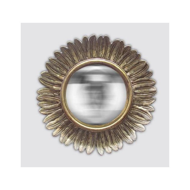 Miroir Soleil Plume doré, Emde