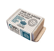 Pain de savon aux feuilles de thé vert, mas du roseau