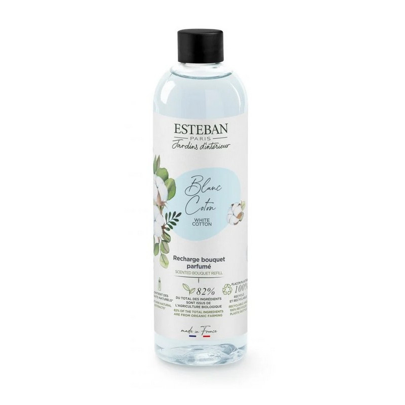 Esteban - Recharge bouquet parfumé 250 ml Blanc Coton, Esteban - ESTEBAN