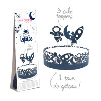 Déco gâteau Espace, ScrapCooking