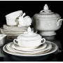 Coffret 4 assiettes plates Pont aux Choux, Faïencerie de Gien