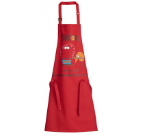 Tablier de cuisine Shadoks "Plus ça rate" rouge,Winkler
