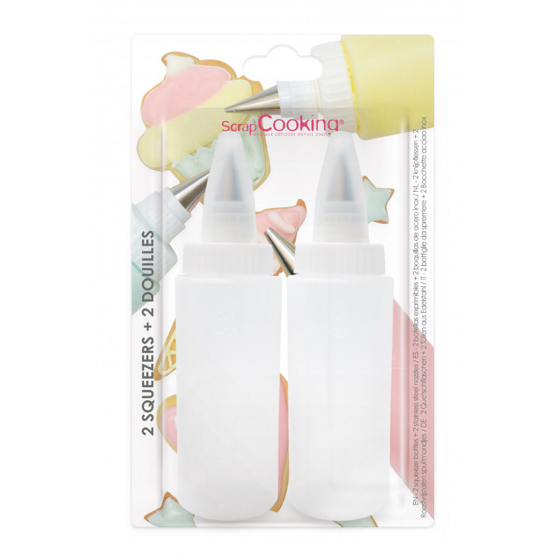 Scrapcooking - 2 Squeezers + 2 douilles à glaçage, Scrapcooking - ScrapCooking