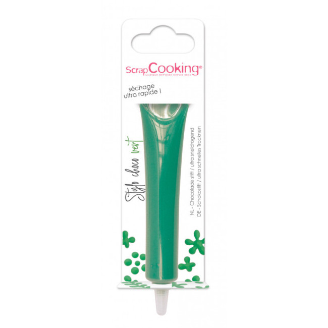 Stylo goût choco Vert, ScrapCooking