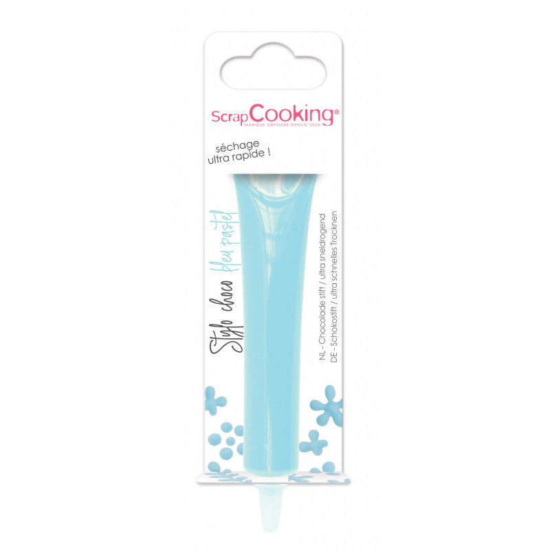 Scrapcooking - Stylo goût choco Bleu Pastel, ScrapCooking - ScrapCooking