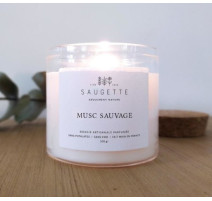 Bougie parfumée 24 heures Musc Sauvage, Saugette