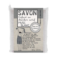 Savon  végétal parfumé coloré Musc blanc, mas du roseau