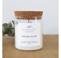 Bougie parfumée 48 heures Poudre de riz, Saugette