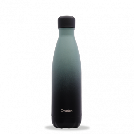 bouteille isotherme graphite kaki, qwetch 500 ml - qwetch