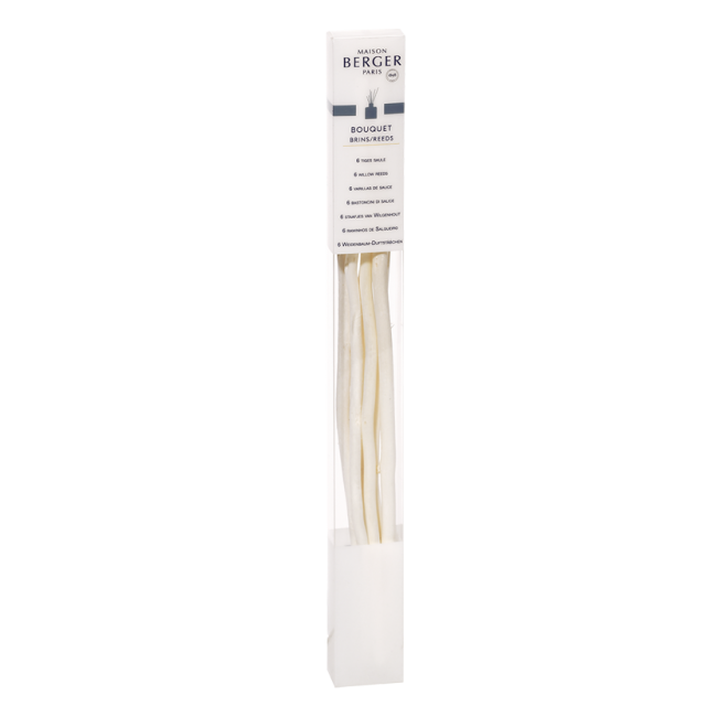 Etui 6 brins en saule pour bouquet parfumé Aroma, Maison Berger
